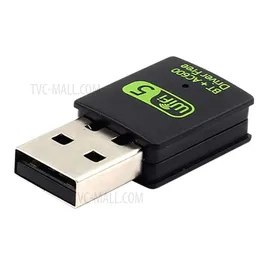 USB WiFi Bluetooth Adapter 600 Mb/s 2,4/5GHz Dual Band Bezprzewodowy odbiornik Ethernet Mini USB WiFi Dongle na komputery stacjonarne/laptop