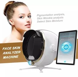 أحدث آلة محلل الجلد ثلاثي الأبعاد AI Magic Mirror Skin Analyzer كاشف ثمانية محلل الجلد ثلاثي الأبعاد الطيف ثلاثي الأبعاد