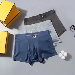 Underpants Mens Underwear Designer Curto Cueca Boxer Gelo Seda Verão Seção Ultra Fina Popular Solto BoxerAntibacterial Shorts Head Slit QAQ