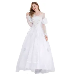 Halloween Costumes Cosplay Costumes Halloween New Adult Anime Performance Costume Cosplay White Queen Stage Costume Makeup Prom Dress