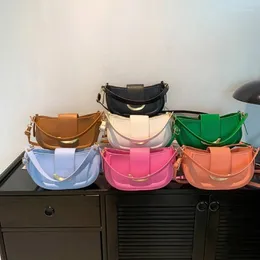 Sacos de compras Moda frente PU bolsa de ombro axilas bolsa para mulheres mostrar seu visual