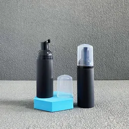 2oz 60ml matte black foam pump dispenser bottle for eyelash shampoo