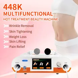 OEM ODM Deep Heat Cet Tecar Therapy Face Pain Pain Relax 신체 해독 통증 448kHz 물리 치료 기계 어깨와 팔꿈치 감소