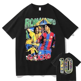 Męskie koszulki Marino Morwood Ronaldinho dwustronna graficzna grafika Tshirt Męs