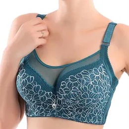 Reggiseno push up di grandi dimensioni in pizzo bralette reggiseno regolato biancheria intima sexy in pizzo stile estivo per donna lingerie sutian 95D 2020 263I