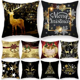 Christmas Decorations Merry Cushion Cover Ornaments Decoration For Home Cristmas Decor Noel Navidad Year Gift 2023 Xmas Natal 231027