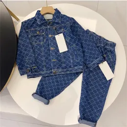 Çocuk Giyim Setleri Kız Çocuk Denim Ceket Çarşamba Üst Kot Palto Moda Klasik Tahil Şortları Bebek Pantolon Ceket 4 Stilleri Çocuk Takım 100cm-150cm A03