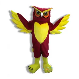 2024 Halloween College Owl Mascot Suit Stroj