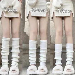 Frauen Socken 8Styles Lolita Boot Manschetten Lange Beinwärmer Weiß Schwarz Wolle Gestrickte Häkeln Haufen Fuß Abdeckung Legging Herbst winter Strümpfe