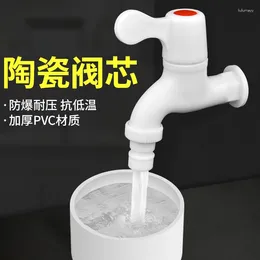 Bathroom Sink Faucets Household PVC Plastic Faucet 4 Points And 6 Leak Proof Burst Long-lasting Durable Water Washing Machine