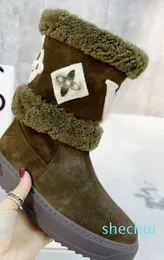 Snowdrop Flat Ankle Boot Women Designer Luxury Wool SNO
