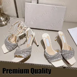 Premium yüksek kaliteli moda kadınlar için yüksek topuklu sandallar hediyesi kadınlar için