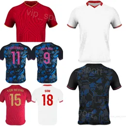 Sevillas Soccer Jerseys 2023-24 Club 7 SUSO 11 LUKEBAKIO 17 LAMELA 15 EN-NESYRI 18 SOW 6 GUDELJ 9 MIR RKITIC OCAMPOS EDROSA NAVAS TORRES FERNANDO Kits de camisa de futebol