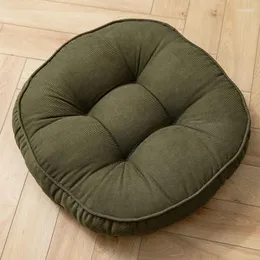 Travesseiro futon meditação veludo antiderrapante macio cor sólida redonda almofada de cadeira grossa para escritório/cozinha/sala de jantar/cadeiras de pátio