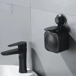 Liquid Soap Dispenser Wall-mounted 8.5 9 15cm Hand Back Press Type Foam Machine Suction Cup Bathroom Box