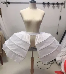 Kobiety średniowieczna wiktoriańska sukienka w klatce Krótka dwustronna halka odzieży barokowe obręcze Crinoline Underskirt Cosplay Akcesoria CL2837