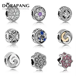 Dorapang 2017 New Round Shape 925 Sterling Silver Fashion Jewelry Making CZ for Charms Bracelet Love2290과 호환됩니다.