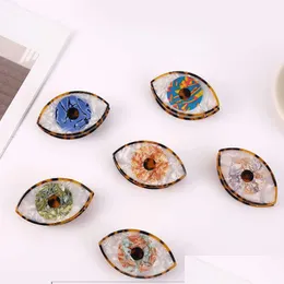 Haarspangen Haarspangen 2022 Verkauf Mischfarbe Große Augen Acetat Evil Eye Klaue Frauen Mädchen Trendy Wacky Accessor Drop Lieferung Schmuck H Dhtxj