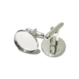 Beadsnice Cufflink Parts لصنع المجوهرات المصنوعة من الأوجه اليدوية المصنوعة يدويًا مع صينية كابوشون مستديرة 16 مم ID8896208G