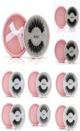 16 Styles 3D Faux Mink Eyelashes False Mink Eyelashes 3D Silk Protein fransar 100 Handgjorda naturliga falska ögonfransar med rosa gåva 1012345