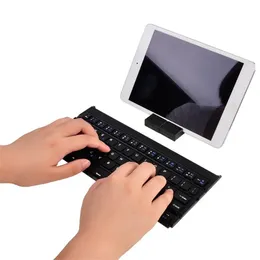 GK808 Folding Bluetooth Keyboard Portable Wireless Mini Keyboard with Stand Compatible with Multiple Systems - Black