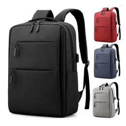 Backpack Men Laptop 15.6 Inch Office Work USB Charging Business Bag Travel Rucksack Mochila Bookbag