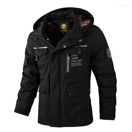 Men's Trench Coats Fashion Casual Windbreaker Hooded Jacket Man Waterproof Outdoor Soft Shell Winter Coat Clothing Warm Ultra Light Jackets