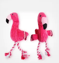 Cute flamingo Plush puzzle biteresistant teeth vocal dog toy teeth tooth odor lovely flamingo toy 34cm8631888