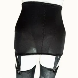 Сексуальная женская прямая юбка с высокой талией и 4-мя металлическими пряжками, ремни, сетчатое нижнее белье, эластичный пояс с подвязками, S-XXL, черный, белый, N199y