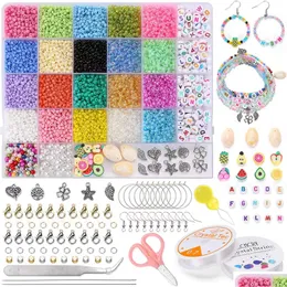 Autres DIY Deads Bracelet Making Kit Amitié Colorf Riz perlé pour filles enfants bijoux faits à la main cadeaux de Noël livraison directe Dhnlf