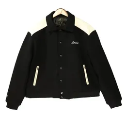 FW22 Mens Designer Leather Baseball Jacket Fashion Varsity Bomber Jackets Discal