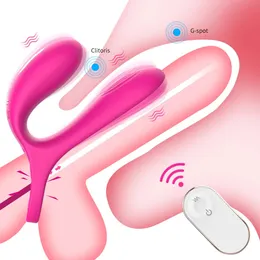 Cockrings Wireless Remote Control Penis Ring Vibrator Delayed Ejaculation Cock Ring G-Spot Vaginal Stimulator Erotic Sex Toys for Couple 231027