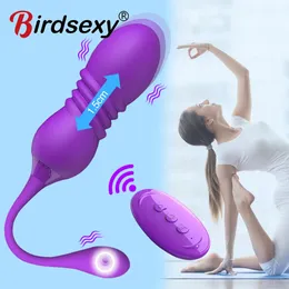 Spielzeug für Erwachsene, 12-Gang-Silikon-Kugel-Ei-Vibratoren für Frauen, drahtlose Fernbedienung, vibrierender USB-wiederaufladbarer Massageball, Sexspielzeug für Erwachsene 231027