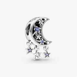 Charms Star Crescent Moon si adattano al braccialetto europeo originale con ciondoli Moda donna Matrimonio Fidanzamento Gioielli in argento sterling 925 Acce260d