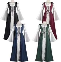 2023 Trajes Sexy Halloween para Mulheres Medieval Adulto Vestidos Renascentistas Vestidos Festa de Carnaval Irlandês Victorian Corset Traje Cosplay Vestir XS-3XL