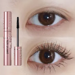 Mascara QI Waterproof Lengthens Eyelashes Extension Black Nonsmudge Lengthening Volume 4D Silk Fiber Cosmetics 231027