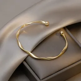 Charme pulseiras minhin irregular cor de ouro para mulheres na moda elegante encantador design vintage pulseiras festa jóias presente 231027
