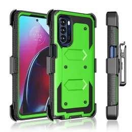Defender Shockproof Phone Cases for Motorola Moto G Play 2023 Stylus 5G Edge Plus Power Pure Full Boby Coverage Rugged Combo Holster with Belt Clip Screen Film