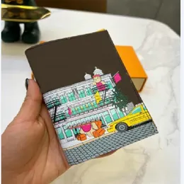 Ontwerper kaarthouder portemonnee kort hoesje portemonnee zakje gewatteerd echt leer Dames heren portemonnees Heren sleutelhanger Credit Coin Clutch Bag 273E