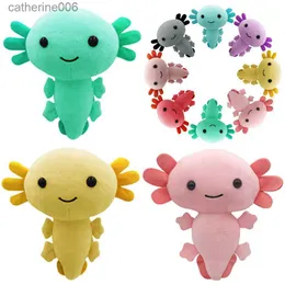 Fyllda plyschdjur Axolotl Plush Toy Kawaii Animal Axolotl Plushies Figur Doll Toy Cartoon Axolotl fyllda dockgåvor för barnflickor Kudde Toysl231027