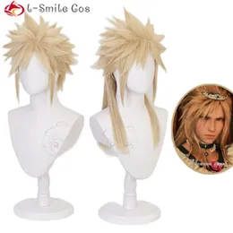 Костюмы комбинезона высокого качества, аниме Final Fantasy VII Cloud Strife, костюм для косплея, термостойкие синтетические волосы, мужские парики + шапочка для парика