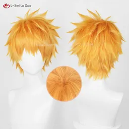 Catsuit Costumes Anime Bleach Kurosaki Ichigo Cosplay Blue Lock Kunigami Rensuke 30cm Orange Heat Resistant Synthetic Wigs + Wig Cap