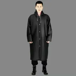 Men Blend Men Military Outdoor Waterproof Jacket Thick PVC Raincoat Rain Coat Hooded Poncho Rainwear Windbreaker 231026
