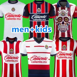 23 24 Chivas de Guadalajara Soccer Jerseys 2023 2024 Liga MX I. Brizuela A. Vega J. Sanchez S. Flores Men Kids Kids Football Shirts F.