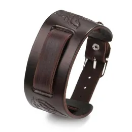 Läder armband gåvor för män regalos para mujer hombre lyx Bijoux femme smycken vänner kadeau meska armlets bransoletka255f