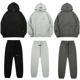 EssentialSweatshirts Essentialls Hoodie Essentialss Tracksuit 남자 여성 Essentialshoody Hoody 바지 세트 Essen 대형 풀버 Essentialshoodie Pull Suit yz