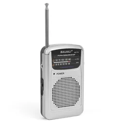 Teleskopik anten açık radyo stereo ile yeni taşınabilir retro mini radyo el tipi çift grup am fm müzik çalar hoparlör