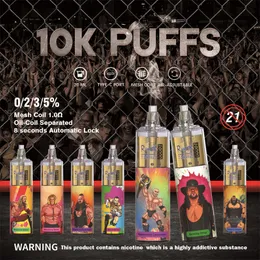 오리지널 랜드 토네이도 퍼프 10000 일회용 vape 펜 포드 장치 퍼프 10K 충전식 옵션 10000 퍼프