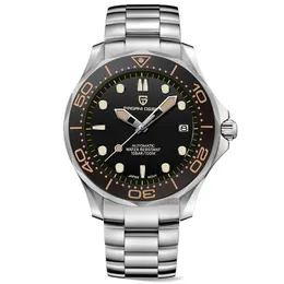 腕時計Pagani Design Men For Men Mechanical Wlistwatch Top Brand Luxury Watch 100m防水NH35スチール007 231027
