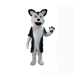 2024 Cadılar Bayramı Husky Dog Fox Fursuit Maskot Kostüm Karikatür Anime Tema Karakteri Noel Karnaval Partisi Fantezi Kostümler Yetişkin Kıyafet